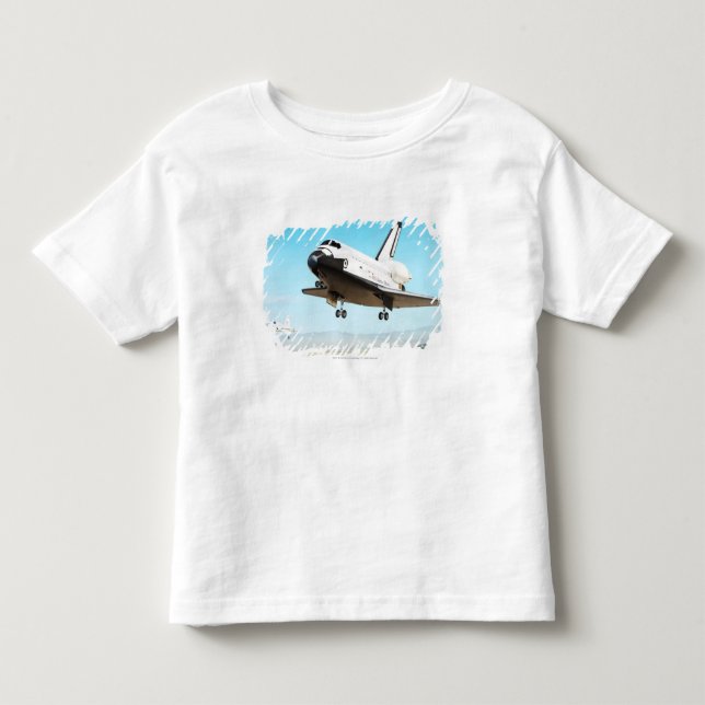 Digital illustration av rymdfärjan t-shirt (Framsida)