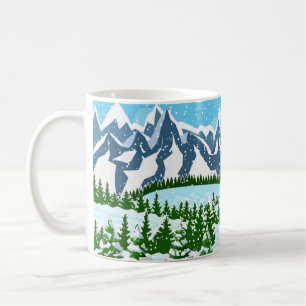 Digital illustration med påskriften kaffe t kaffemugg