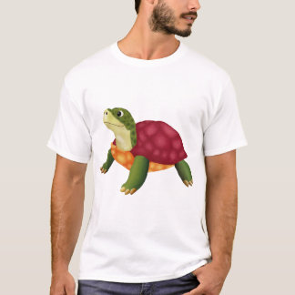 Digital Illustration of a Happy Turtle T Shirt