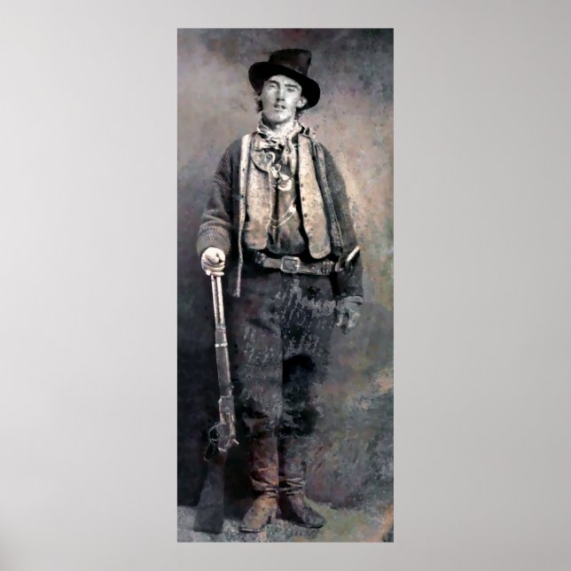 Digital Impressionist BILLY the KID Poster (Framsidan)