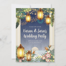 Digital Indian Bröllop Youngsters Party inbjudan