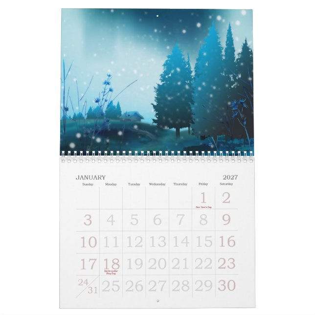 Digital Inspiration-Natur 2015 kalender (Jan 2027)