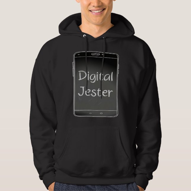 Digital Jester  Sociala media-influencer  Tangentb Hoodie (Framsida)