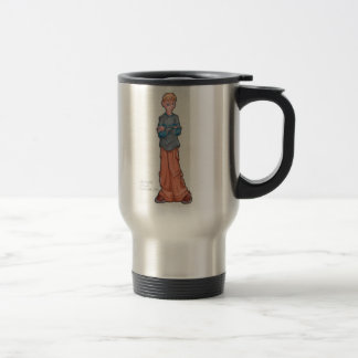 Digital kaffe som går resemugg