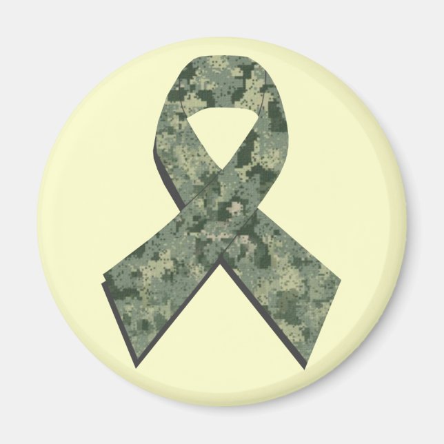 Digital kamouflage Ribbon Magnet (Framsidan)
