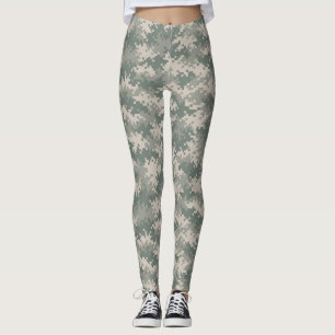 Digital kamouflagedamasker leggings