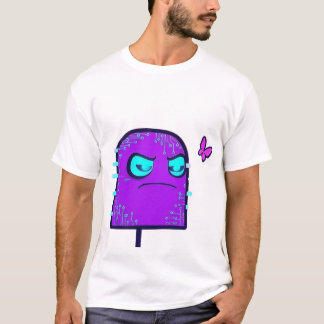 Digital karaktär med Cyberpunk Neon Butterfly T Shirt