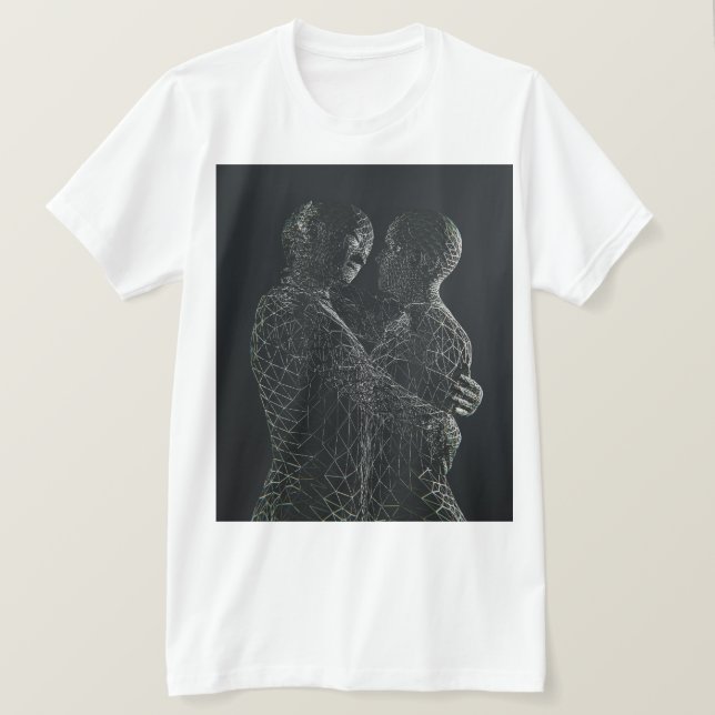Digital kärlekskontakt Grafisk t-shirt (Design framsida)