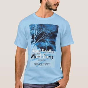 digital klotter och vara besvärad-fisar hippie-t tee shirt