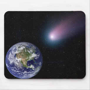 Digital komposit av en kometöverskrift in mot Ea Musmatta