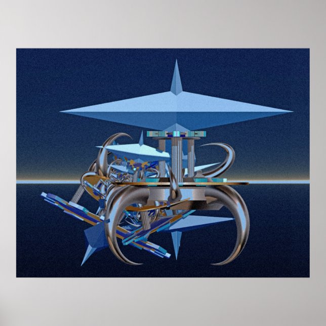 Digital komposition - Fiktkrock med sience fiction Poster (Framsidan)