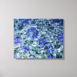 Digital konst av blå vattenfärgsbakgrund i abstrak canvastryck