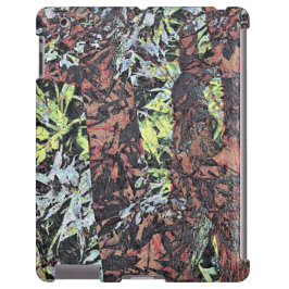 Digital konst av blommigt blomma mönster med träd