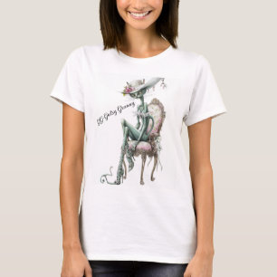 Digital konst av en sassy mormor som katt t shirt
