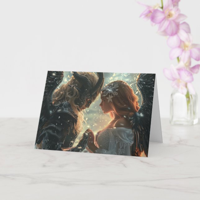 Digital konst för sann kärlek kort (Orkide)