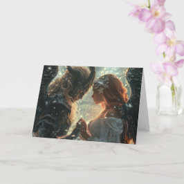 Digital konst för sann kärlek kort