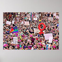 Digital konst från Kvinnor i mars Rally Poster