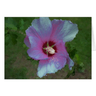 Digital konst "Glitter Flower" Hälsningskort