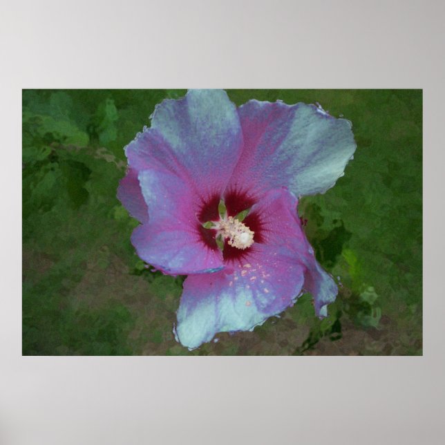 Digital konst "Glitter Flower" Poster (Framsidan)