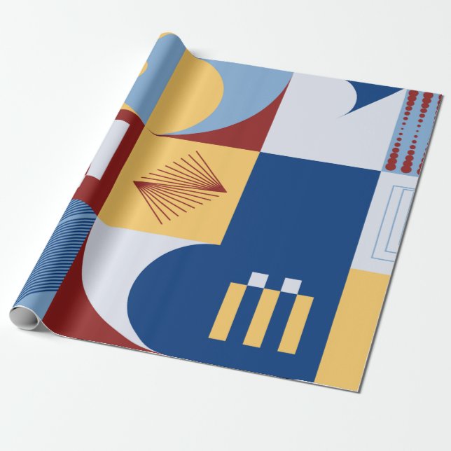 Digital konst grafisk design av enkelt mönster presentpapper (Utrullad)