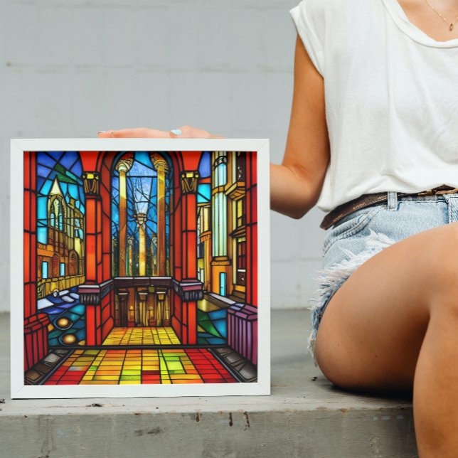 Digital konst med glasmålning från kloster poster (Skapare uppladdad)