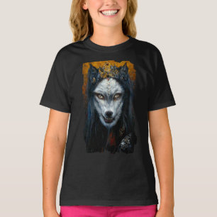 Digital konstporträtt av en varulv t shirt
