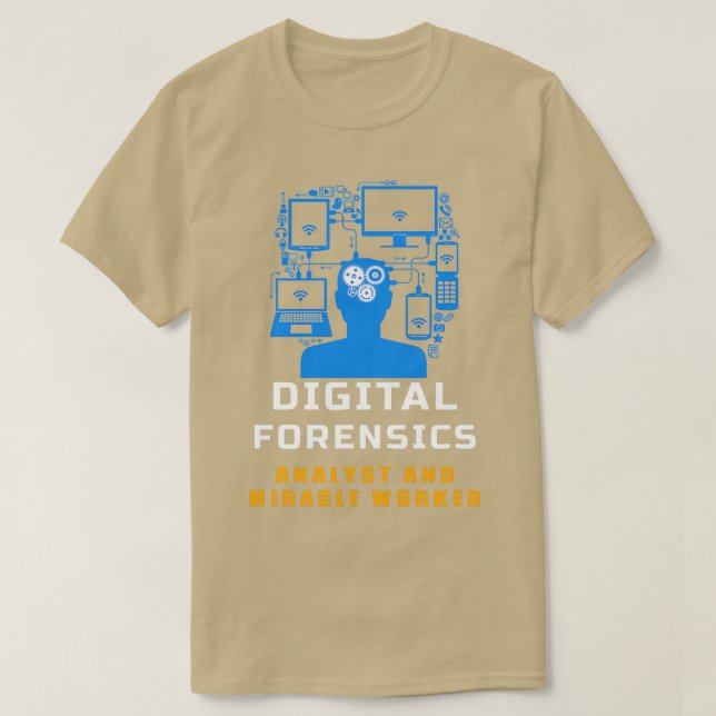 Digital kriminalteknisk analytiker t shirt (Design framsida)