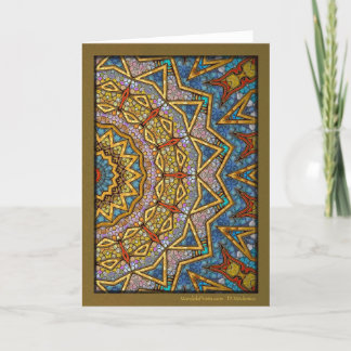 Digital Krona Mandala Helgkort