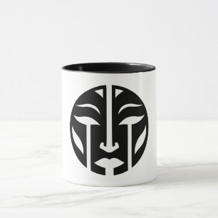Digital kvinna mugg