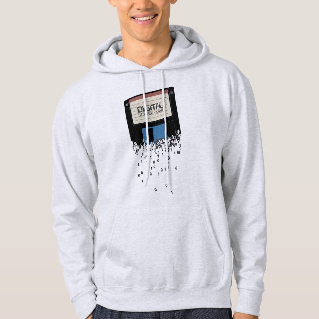 Digital lagring Retro Diskett Hoodie (Framsida)
