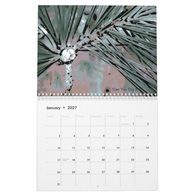 Digital landskap naturblommakalendern 2013 kalender (Jan 2027)