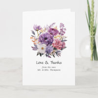 Digital Lavender Blommigt Bröllop