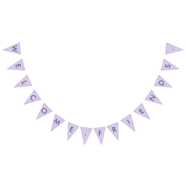 Digital Lavender Bunting Flaggor (Alla)