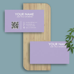 Digital Lavender   Kod för QR-minimalistisk Profes Visitkort