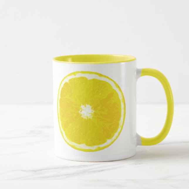 Digital Lemon-segmentmålning Mugg (Höger)