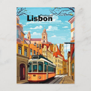 Digital LISBON Resa Överraskning Gåva Biljett︱Port Vykort