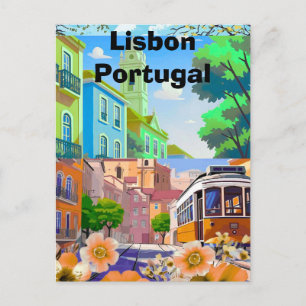 Digital LISBON Resa Överraskningspresent Biljett︱P Vykort