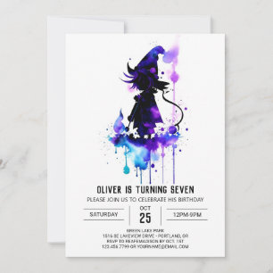 Digital Little Wizard Magic Birthday Inbjudningar