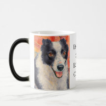 Digital målning av Border Collie-porträtt