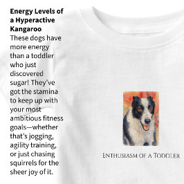 Digital målning av Border Collie-porträtt T Shirt
