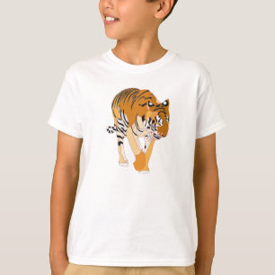 Digital målning av tigerskjortor t shirt