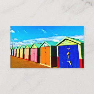 Digital målning - Brighton Beach Huts Visitkort