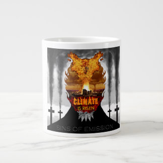 Digital målning om klimatförändring. jumbo mugg