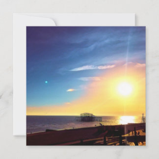 Digital målning - Solnedgång över Västern Pier