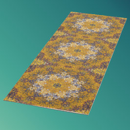 Digital Mandala Gult Blue and White