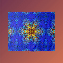 Digital Mandala Gult och Blue