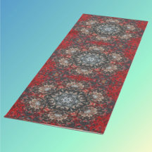 Digital Mandala Red and White