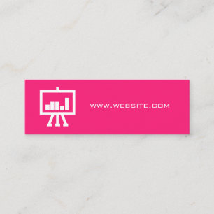 Digital Marknadsföring/Shock rosa Mini Visitkort