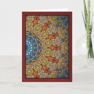 Digital Maron Mandala Helgkort