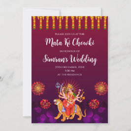 Digital Mata ki Chowki inbjudan & Maa Sherawali